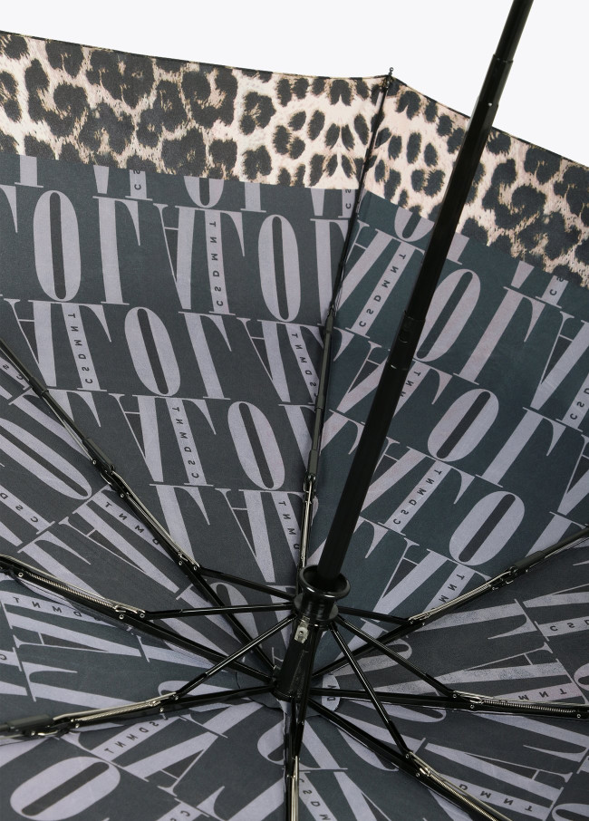 Paraguas logotipado con estampado animal