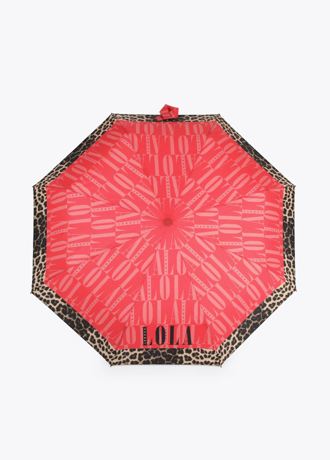 Automatic umbrella with Lola and leopard