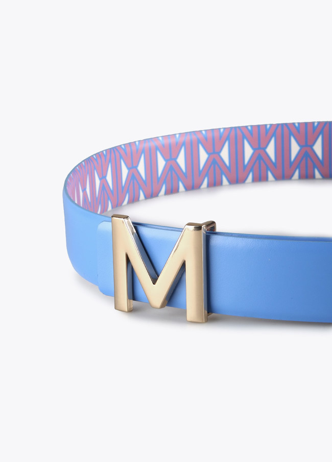 Reversible belt with Maite logo print 2