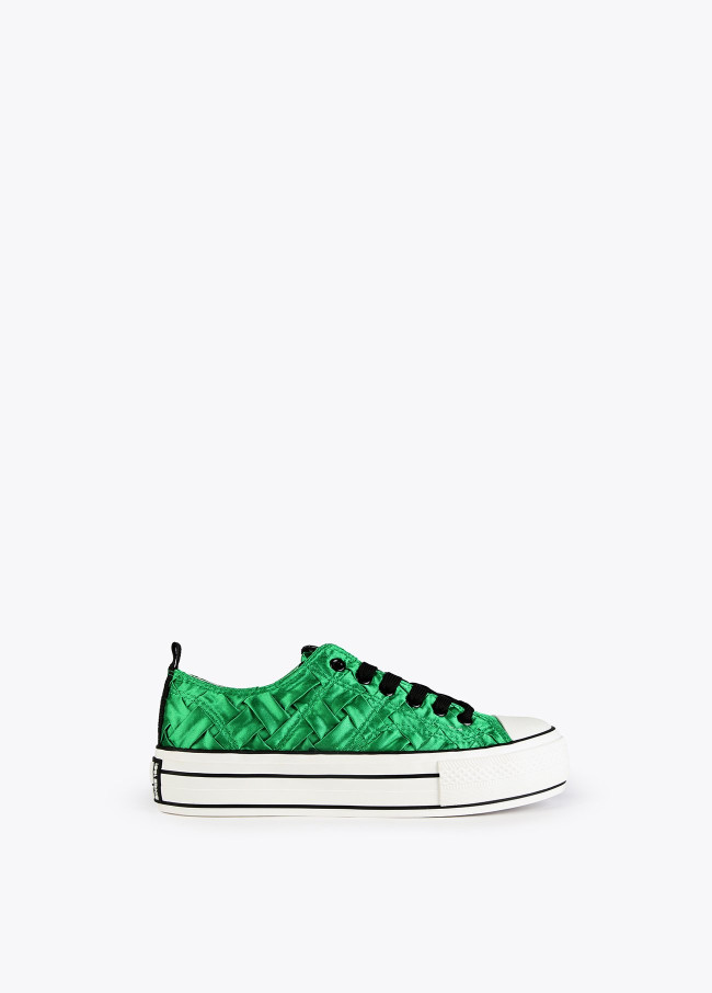Sneaker tessuto intrecciato