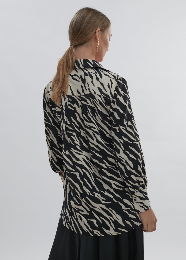 Animal print blouse 2