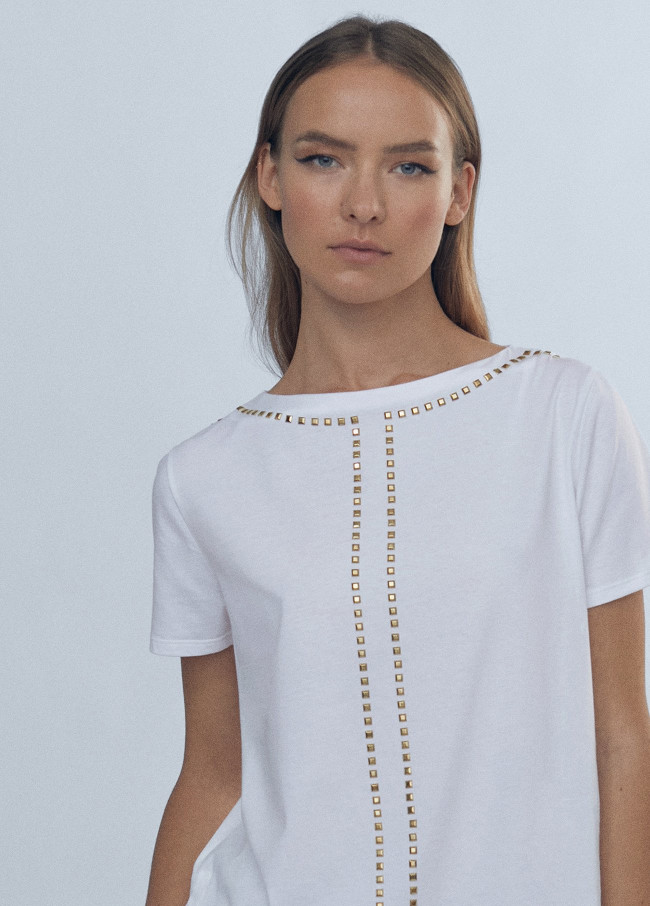 T-shirt with stud details