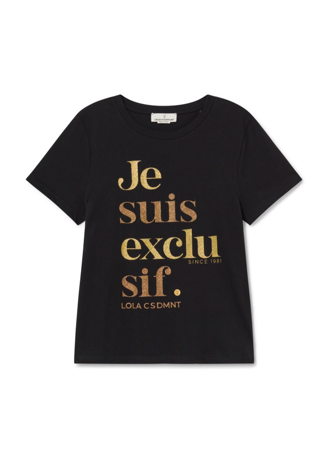 Short sleeve “Je suis exclusif” T-shirt