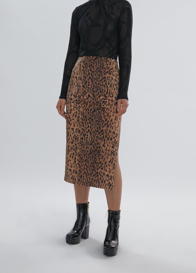 Animal print skirt 2