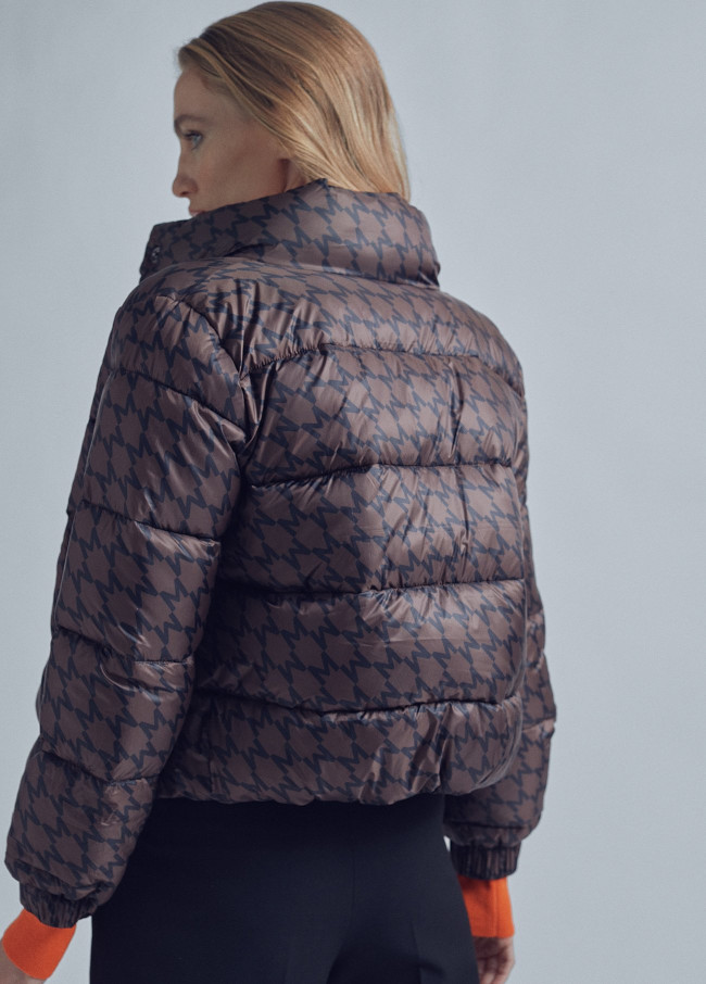 Quilted M print bomber jacket 2