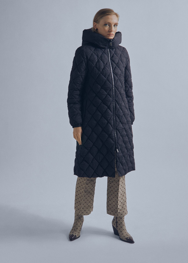 Long quilted M coat 2