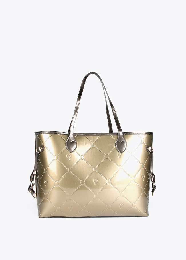 Patent leather tote bag 2