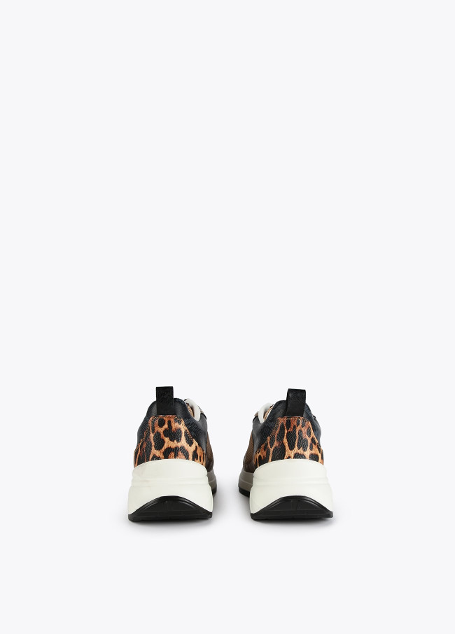 Sneaker stampa animalier rete