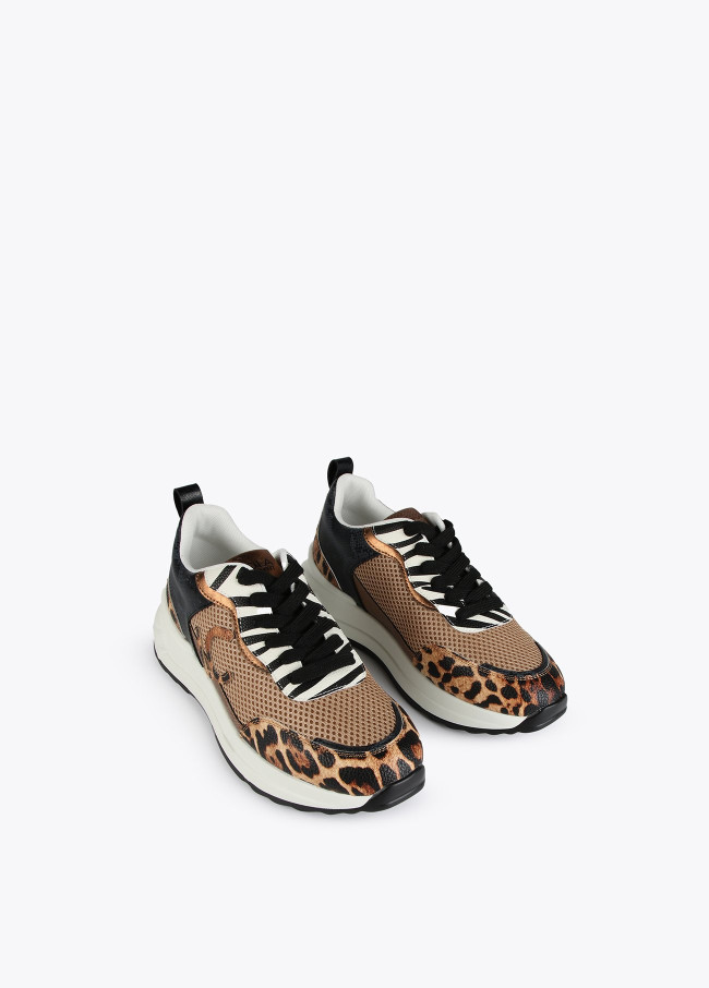 Sneakers animal print rejilla