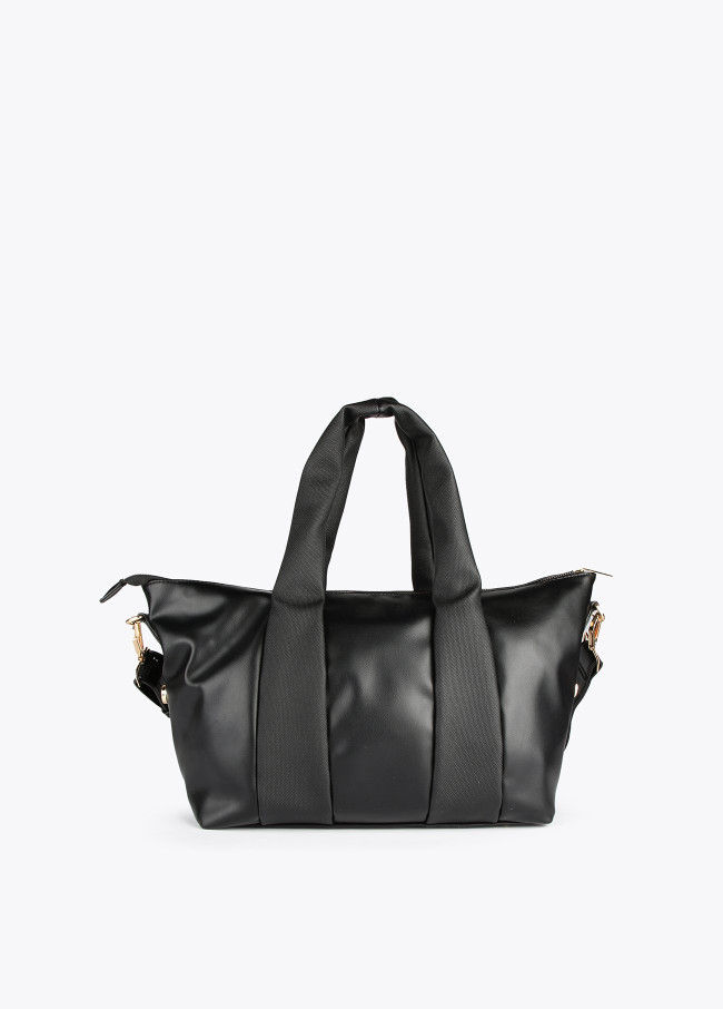 Contrast textured bowling bag 2