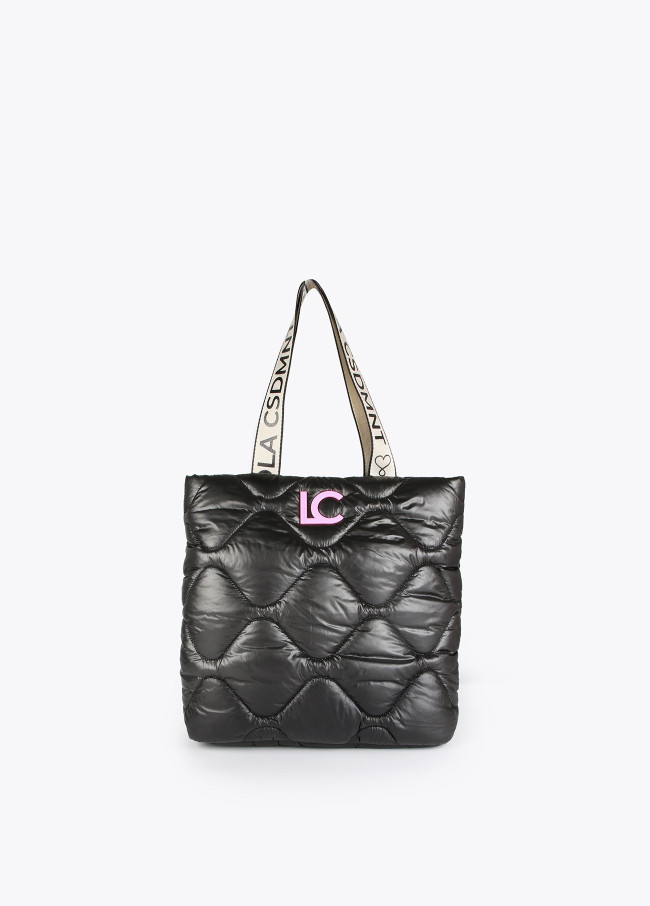LC quilted tote bag