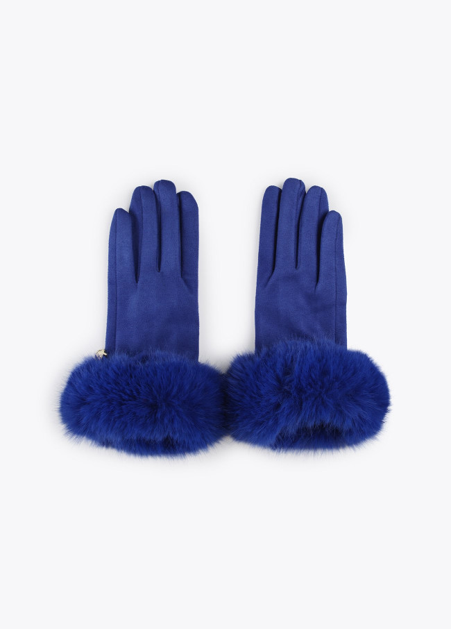 Fur gloves