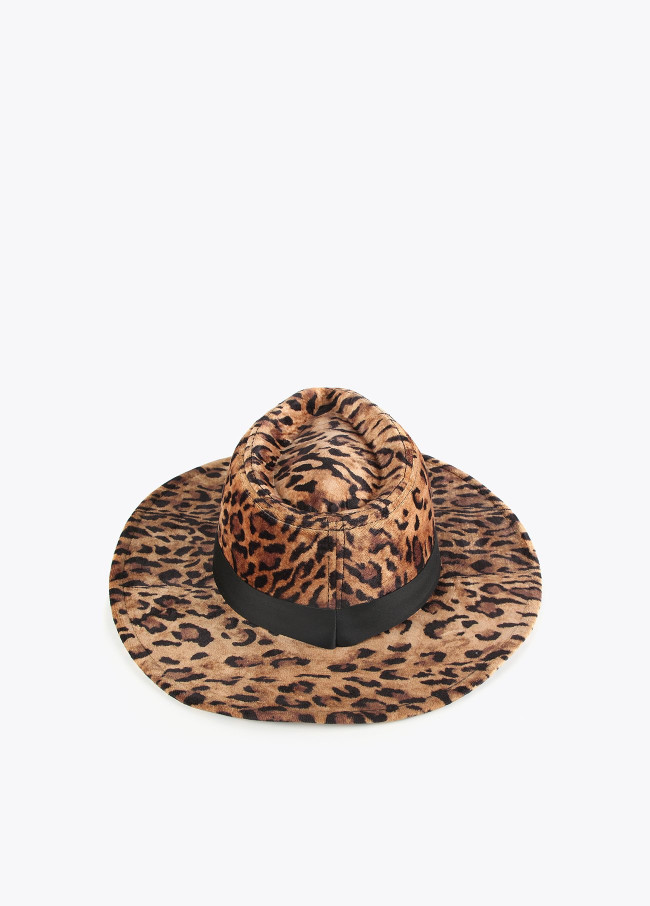 Animal print hat