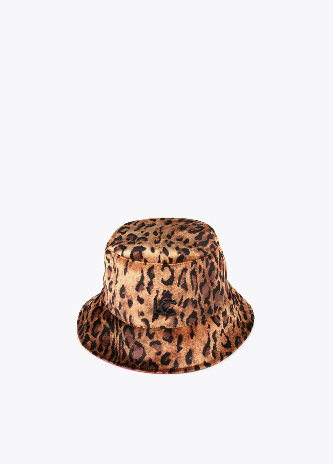 Reversible animal print hat