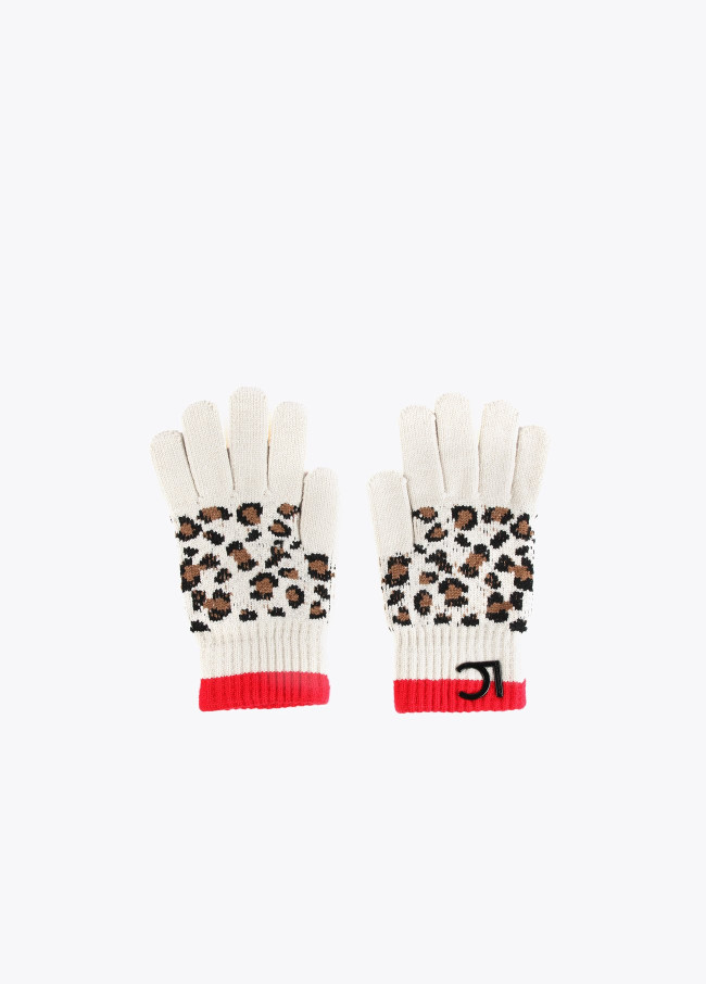 Handschuhe mit Animal Print