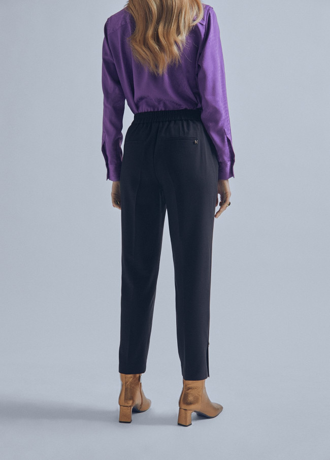 Pantalones Zara Dorado talla XS International de en Poliéster