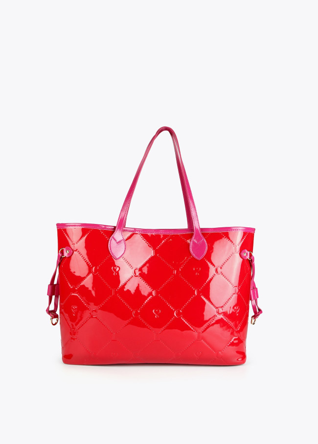 Patent leather tote bag 2