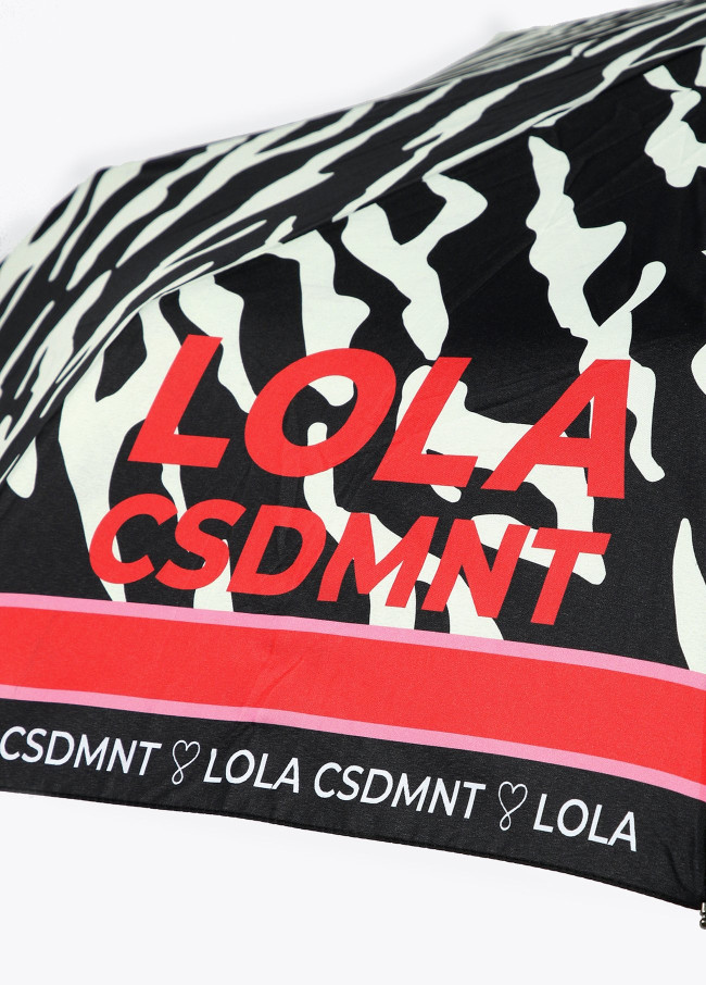 Ombrello automatico stampa zebrata