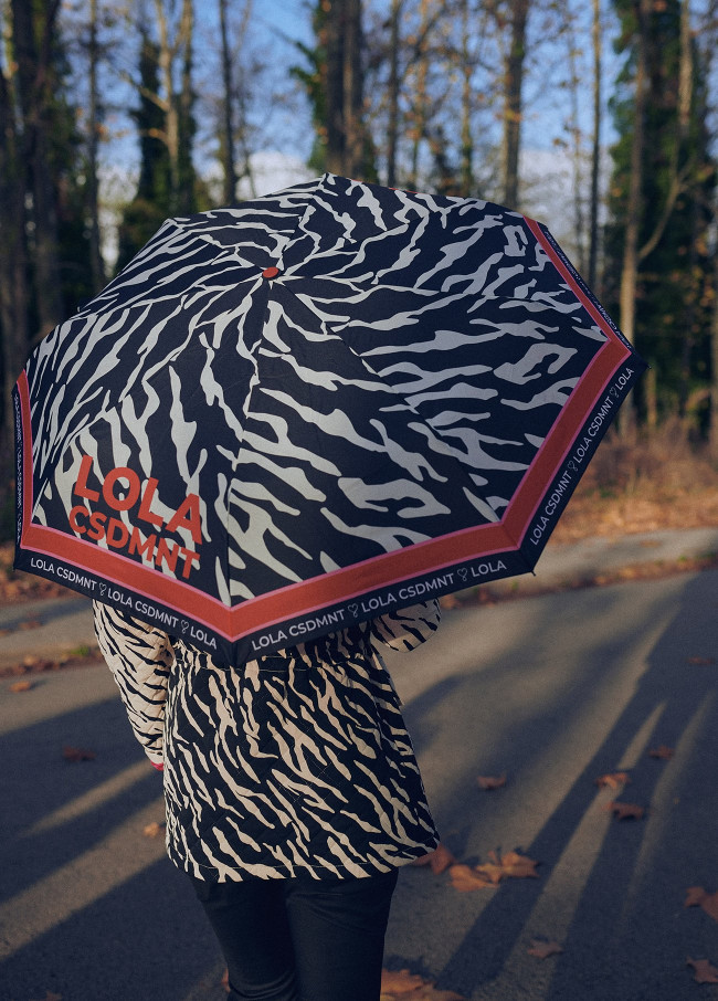 Guarda-chuva automático estampado zebra
