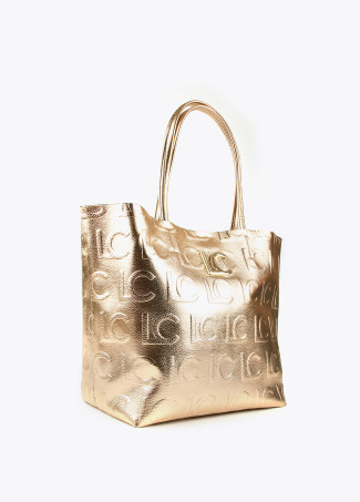 Bolso shopper metalizado