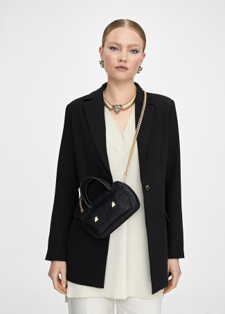 Mini bandolera con logo grabado