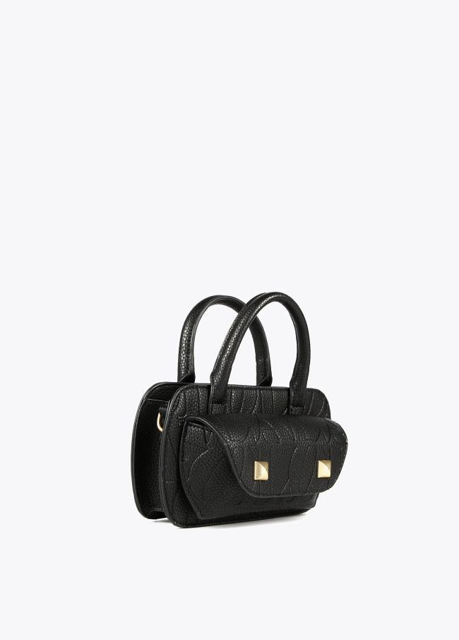 Mini-sac besace avec logo gravé