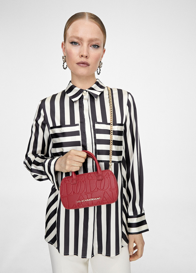 Mini-sac besace avec logo gravé