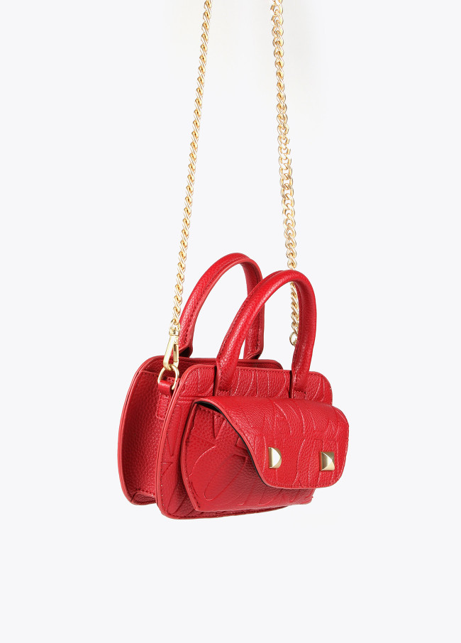 Mini-sac besace avec logo gravé