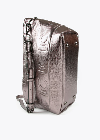 Borsa a tracolla monogramma lamé