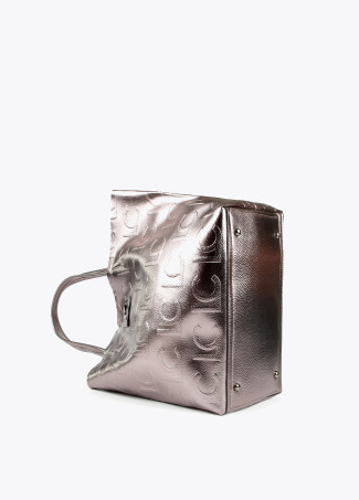 Borsa shopper metallizzata
