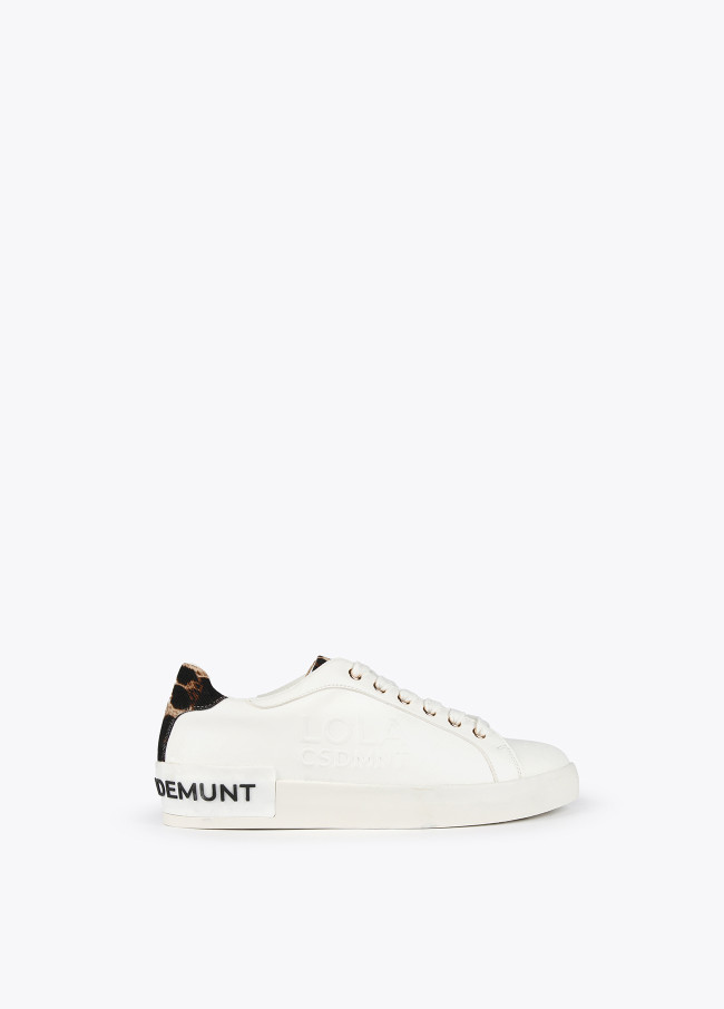 Zapatillas tipo sneakers detalles animal print