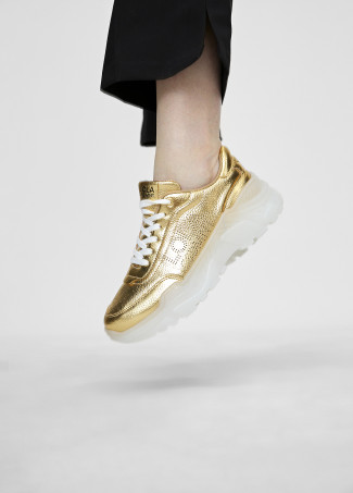 Metallic sneakers