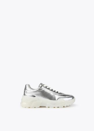 Zapatillas tipo sneakers metalizadas