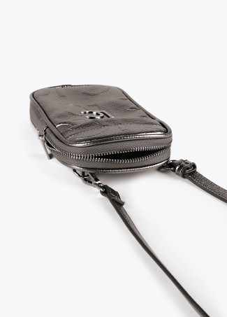 Metallic mobile phone bag