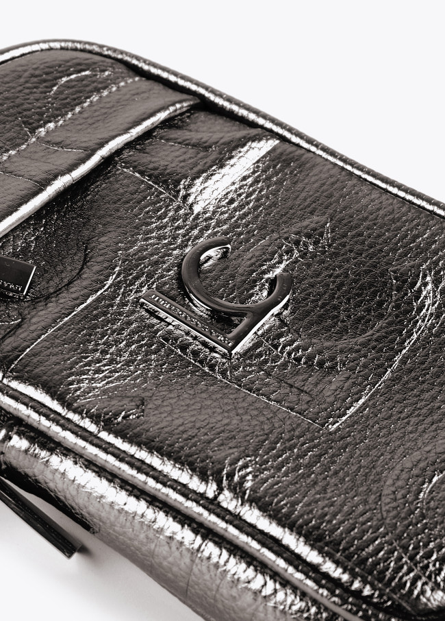 Metallic mobile phone bag