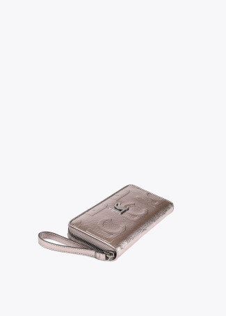 Große, metallisierte Brieftasche