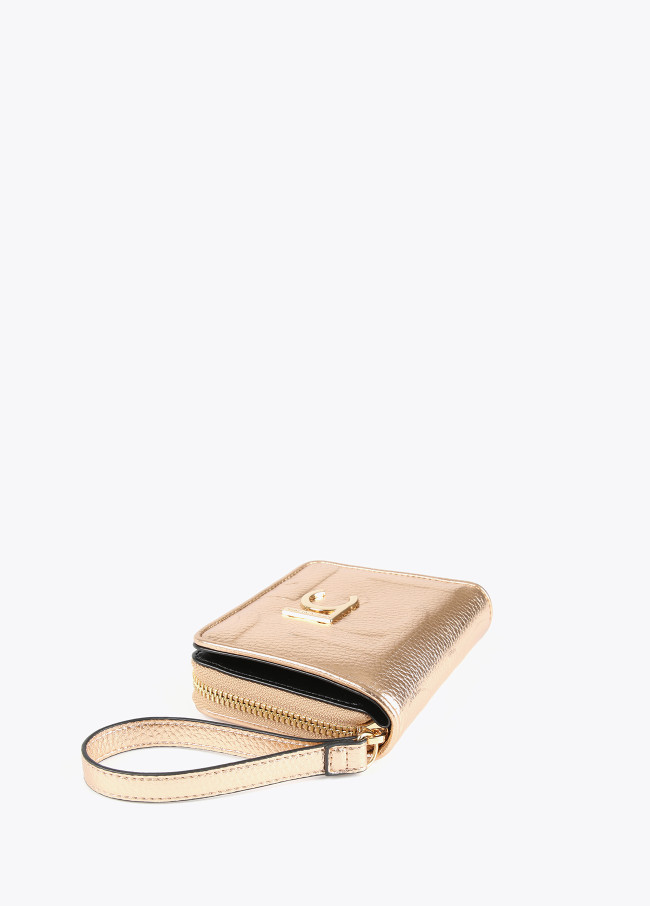 Kleine, metallisierte Brieftasche