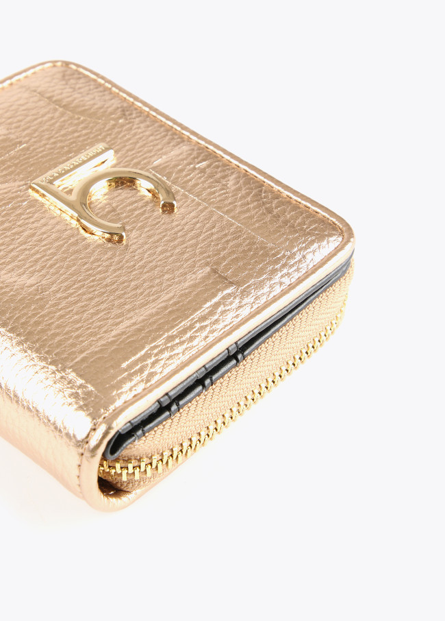 Kleine, metallisierte Brieftasche