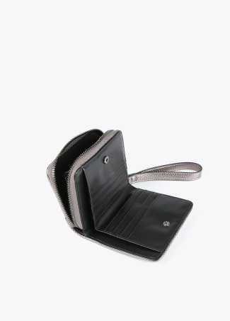 Kleine, metallisierte Brieftasche