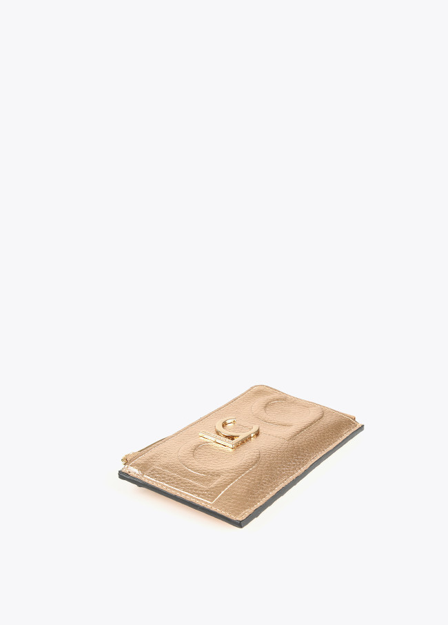 Metallic card holder