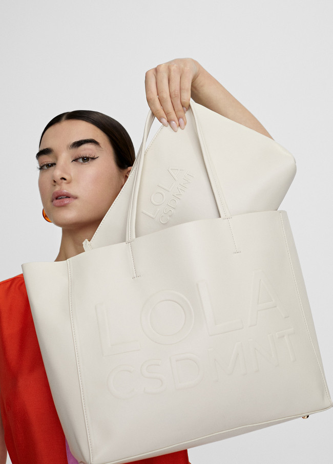 Sac cabas avec logo en relief