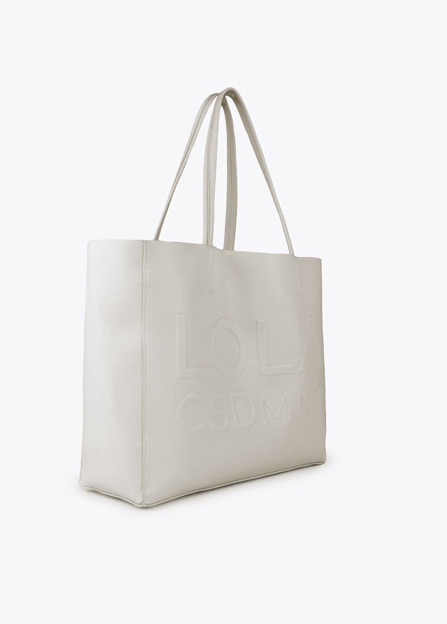 Mala tote bag com logótipo em relevo