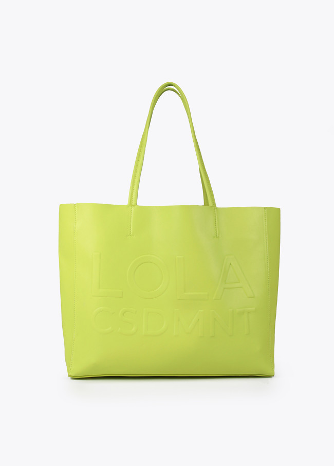 Tote bag with raised logo