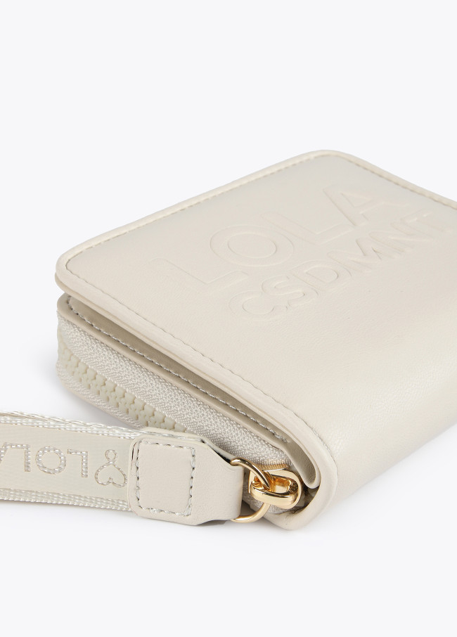 Small raised logo wallet