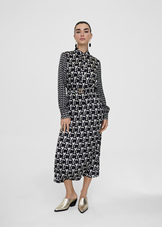 Vestido camisero monograma