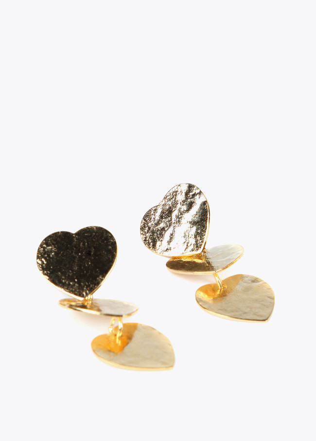 Earrings with hearts