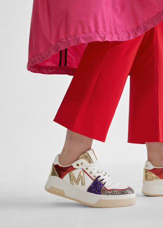 Sneaker mit Animal Print