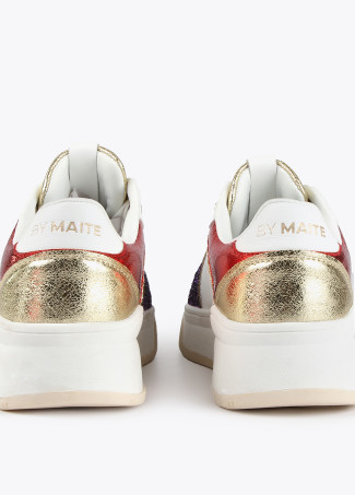 Animal print sneakers