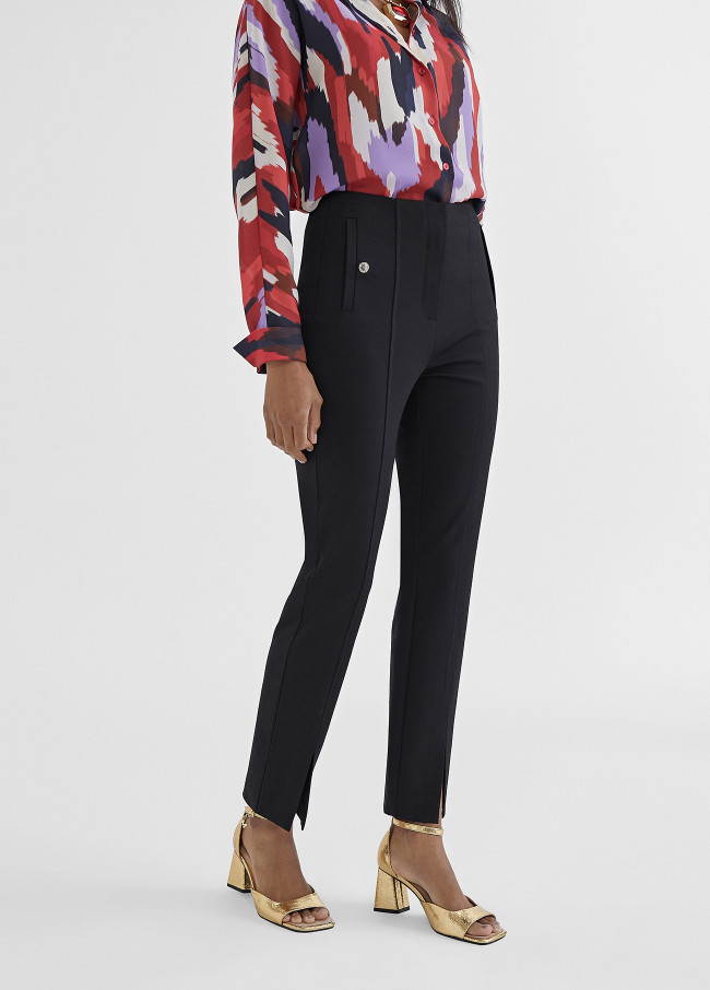 Skinny Hose mit Schlitzen