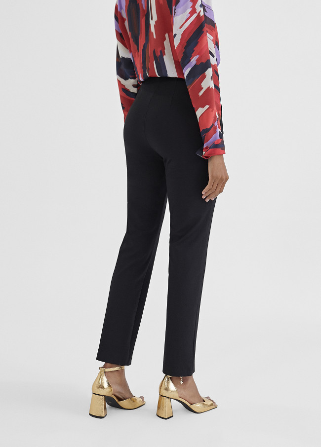 Pantalon cigarette fendu